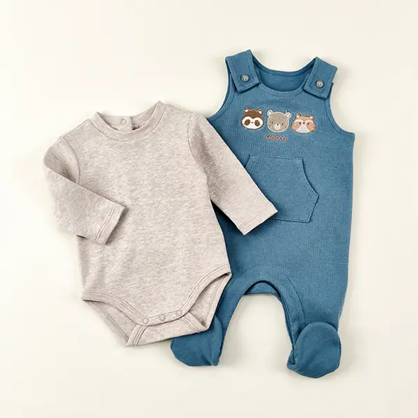 animal embroidery suspender set 1