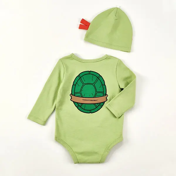 turtle bodysuit with hat 2